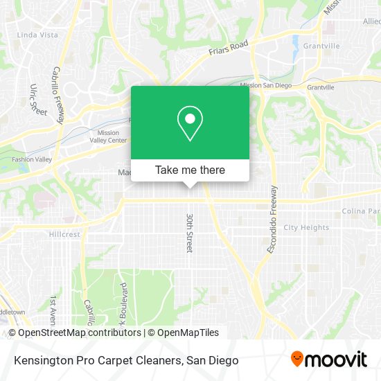 Mapa de Kensington Pro Carpet Cleaners