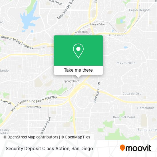 Mapa de Security Deposit Class Action