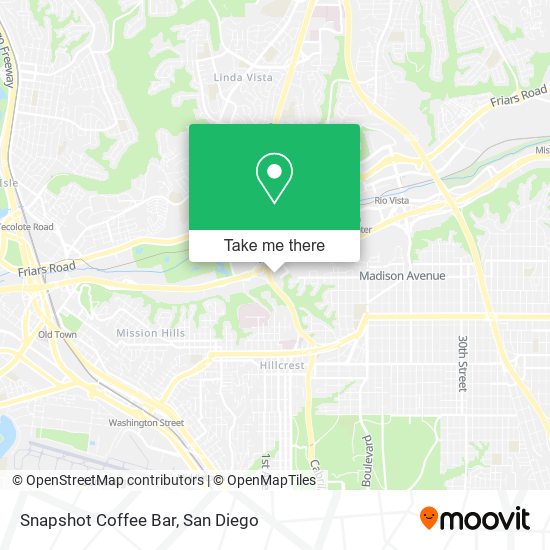 Snapshot Coffee Bar map