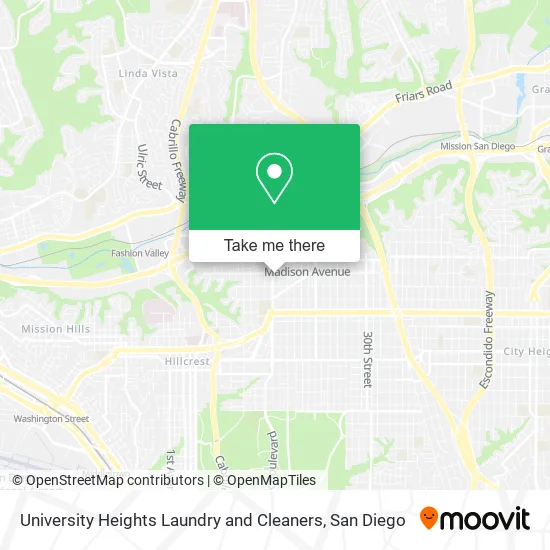 Mapa de University Heights Laundry and Cleaners