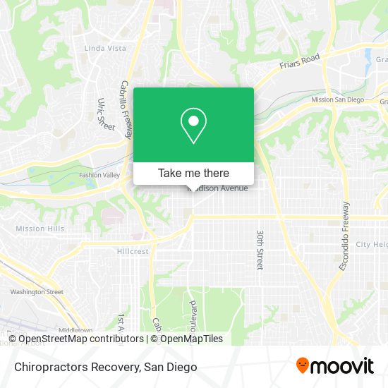 Mapa de Chiropractors Recovery