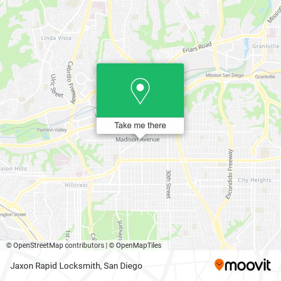 Jaxon Rapid Locksmith map