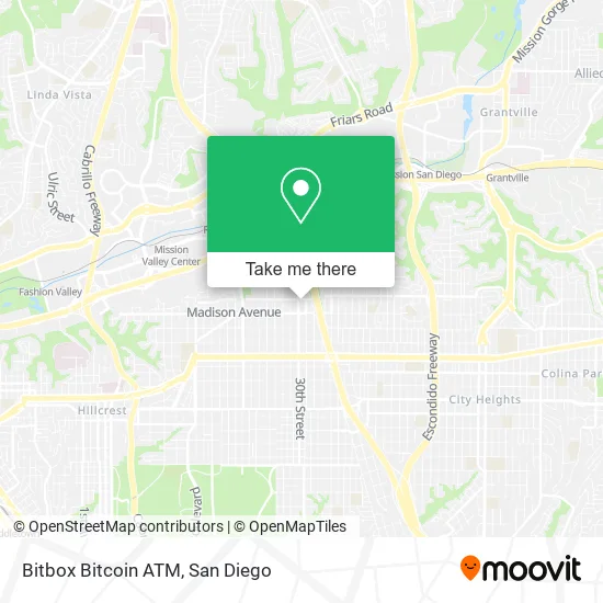 Mapa de Bitbox Bitcoin ATM