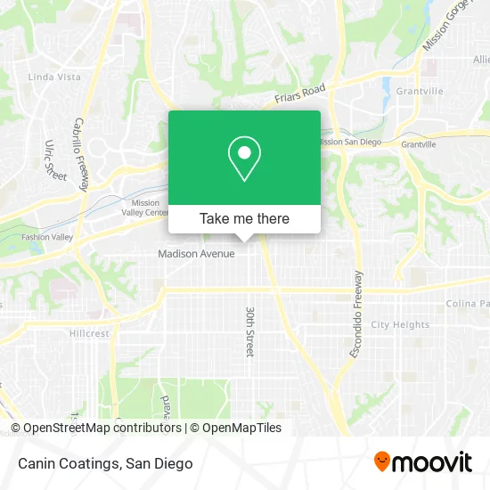 Canin Coatings map