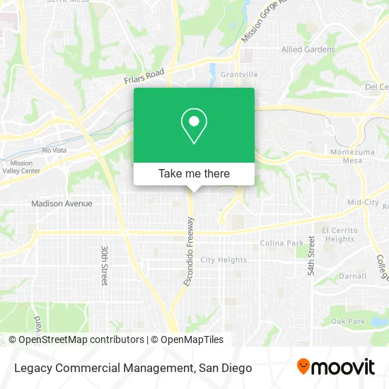 Mapa de Legacy Commercial Management
