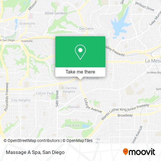 Massage A Spa map