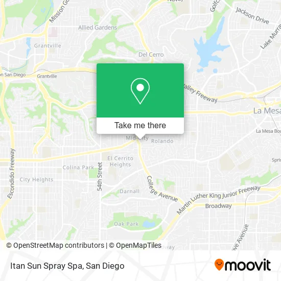 Mapa de Itan Sun Spray Spa