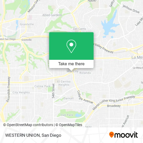 Mapa de WESTERN UNION