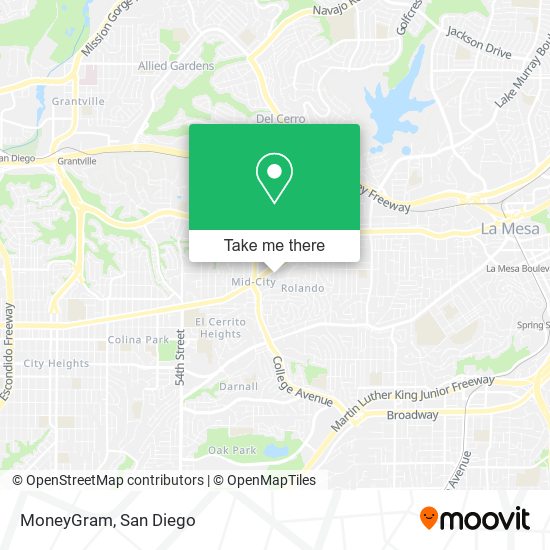 MoneyGram map