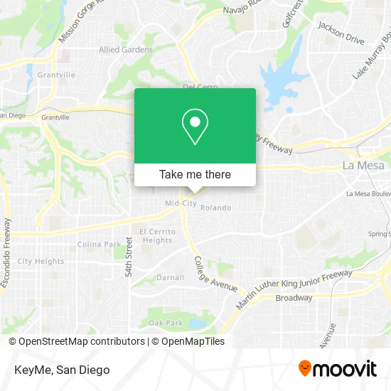 Mapa de KeyMe