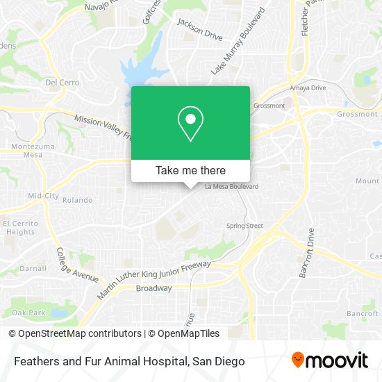 Feathers and Fur Animal Hospital map