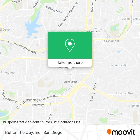 Mapa de Butler Therapy, Inc.