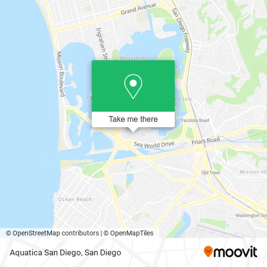 Aquatica San Diego map