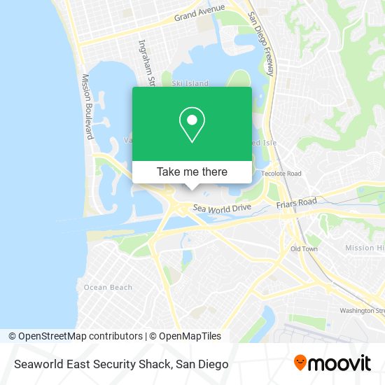 Mapa de Seaworld East Security Shack