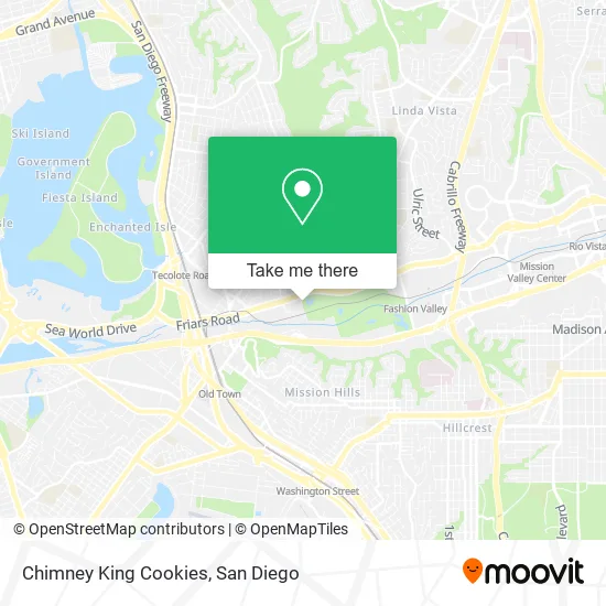 Chimney King Cookies map