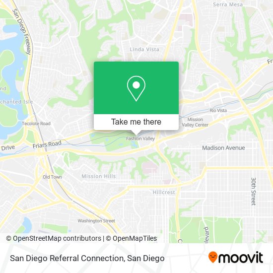 San Diego Referral Connection map