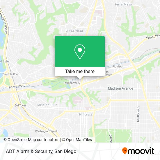 ADT Alarm & Security map