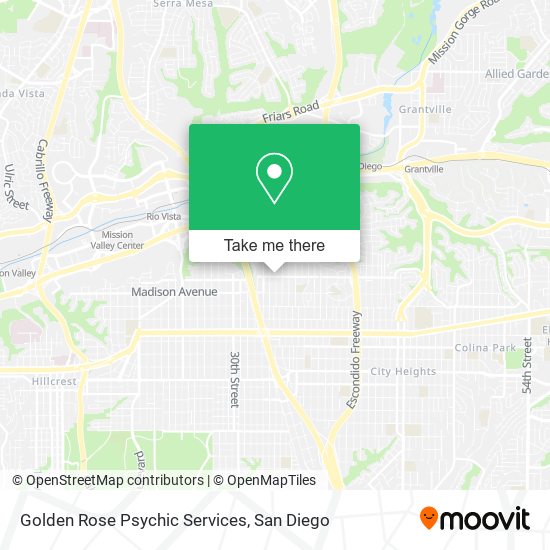 Golden Rose Psychic Services map