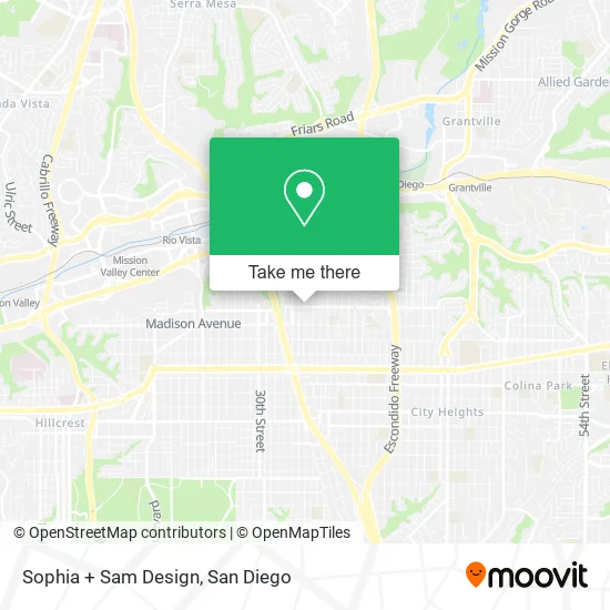Mapa de Sophia + Sam Design