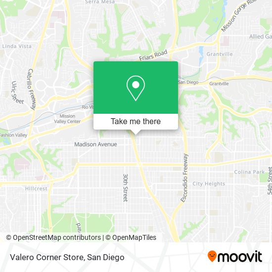 Valero Corner Store map