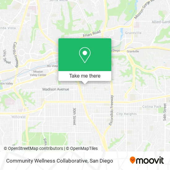 Mapa de Community Wellness Collaborative
