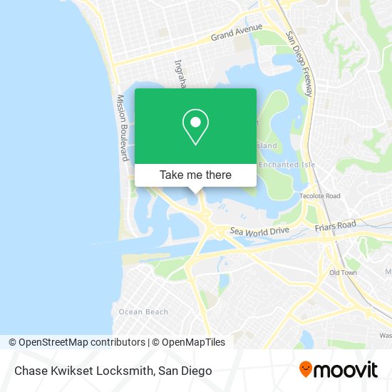 Mapa de Chase Kwikset Locksmith