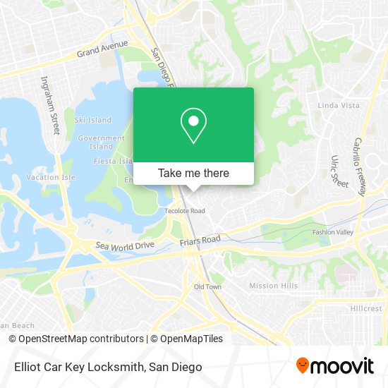 Mapa de Elliot Car Key Locksmith