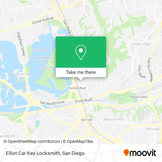 Mapa de Elliot Car Key Locksmith
