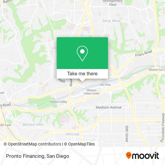 Pronto Financing map