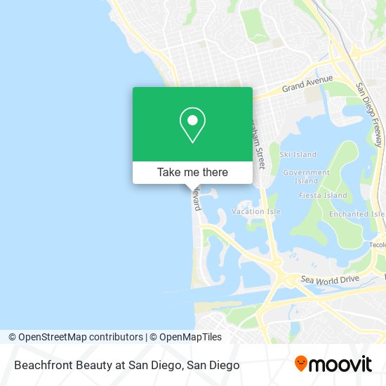 Beachfront Beauty at San Diego map
