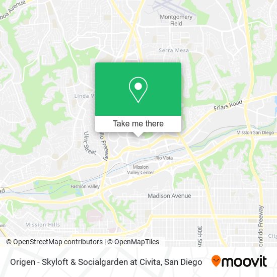 Origen - Skyloft & Socialgarden at Civita map
