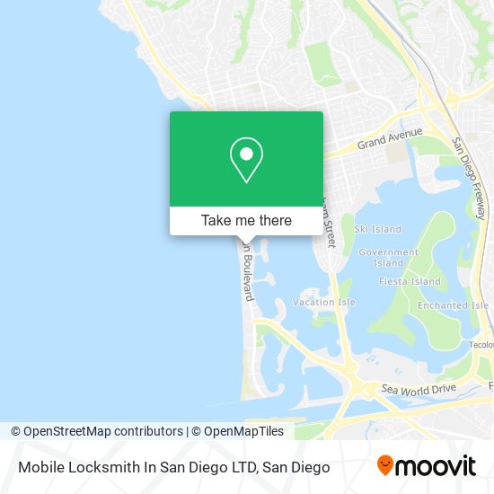 Mapa de Mobile Locksmith In San Diego LTD