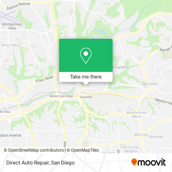 Direct Auto Repair map