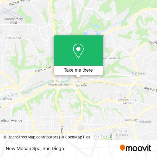 Mapa de New Macau Spa