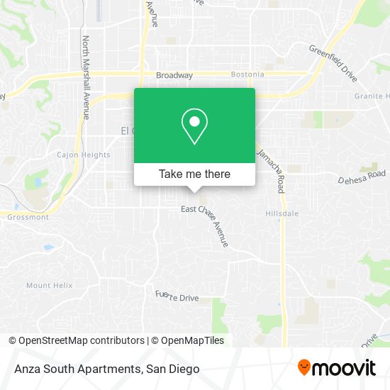 Mapa de Anza South Apartments