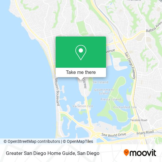 Greater San Diego Home Guide map