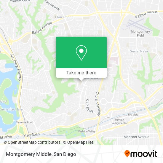 Mapa de Montgomery Middle