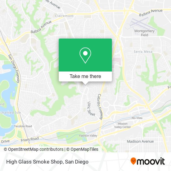 High Glass Smoke Shop map