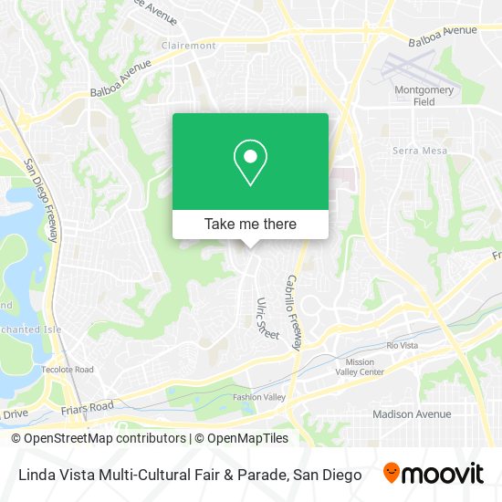 Linda Vista Multi-Cultural Fair & Parade map