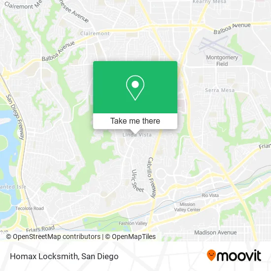 Mapa de Homax Locksmith