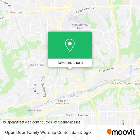 Open Door Family Worship Center map