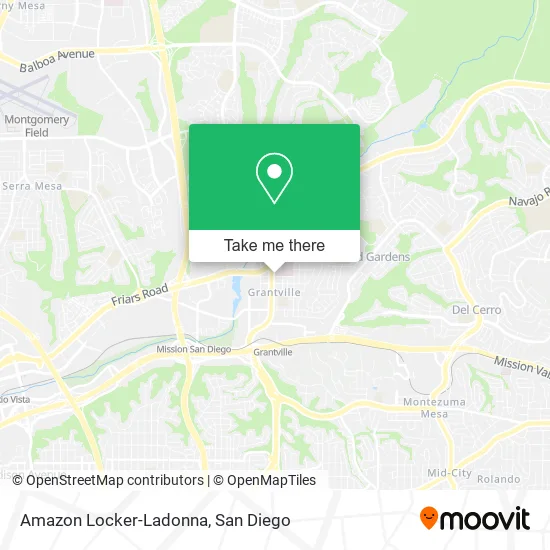 Mapa de Amazon Locker-Ladonna