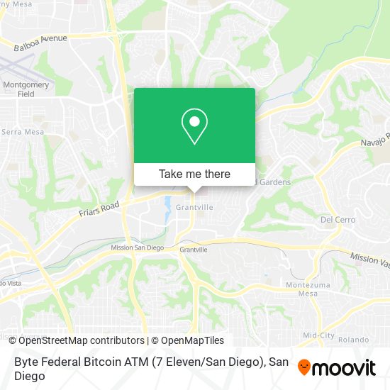 Byte Federal Bitcoin ATM (7 Eleven / San Diego) map