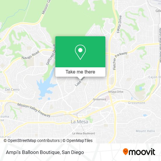 Ampi's Balloon Boutique map