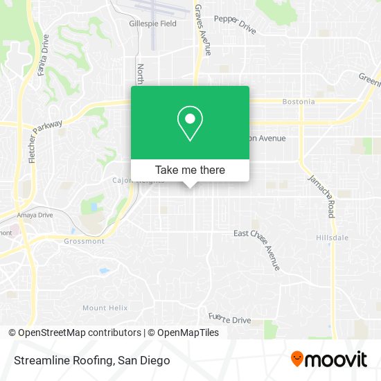 Streamline Roofing map