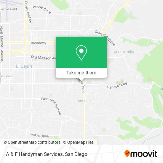 Mapa de A & F Handyman Services