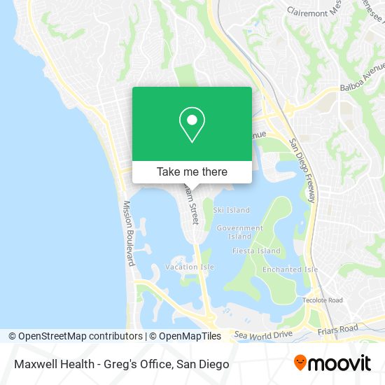 Maxwell Health - Greg's Office map