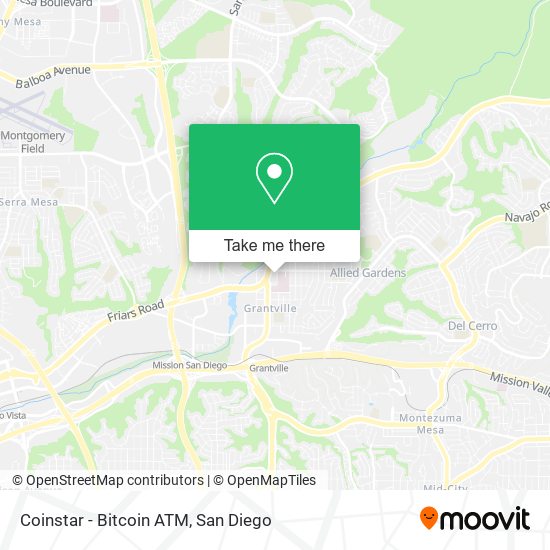 Mapa de Coinstar - Bitcoin ATM