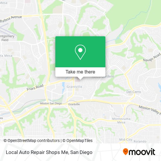 Local Auto Repair Shops Me map