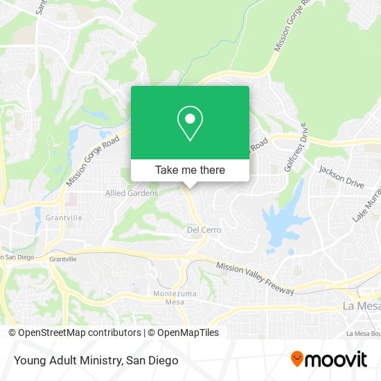 Mapa de Young Adult Ministry